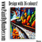 Steam locomotive in autumn forest