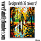 Family trip in colorful autumn