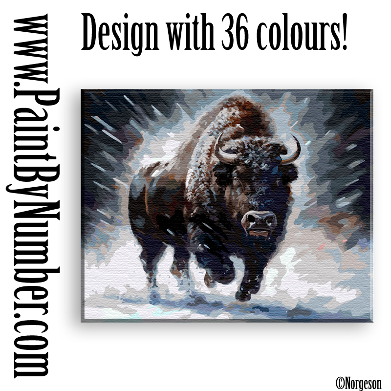 Bison at full speed