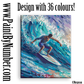 Blue surfer