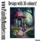 Little girl in the mushroom village