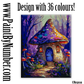 Mushroom village at night (Purple)