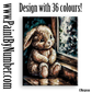 Toy bunny in the window